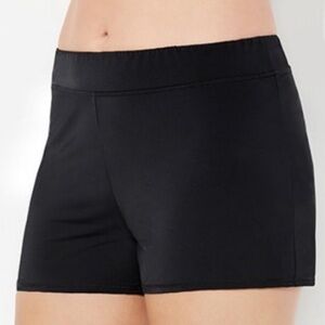 New Plus Size 24 Banded Wide Waist
Shorts with Attached Brief Swim
Bottom